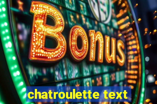 chatroulette text